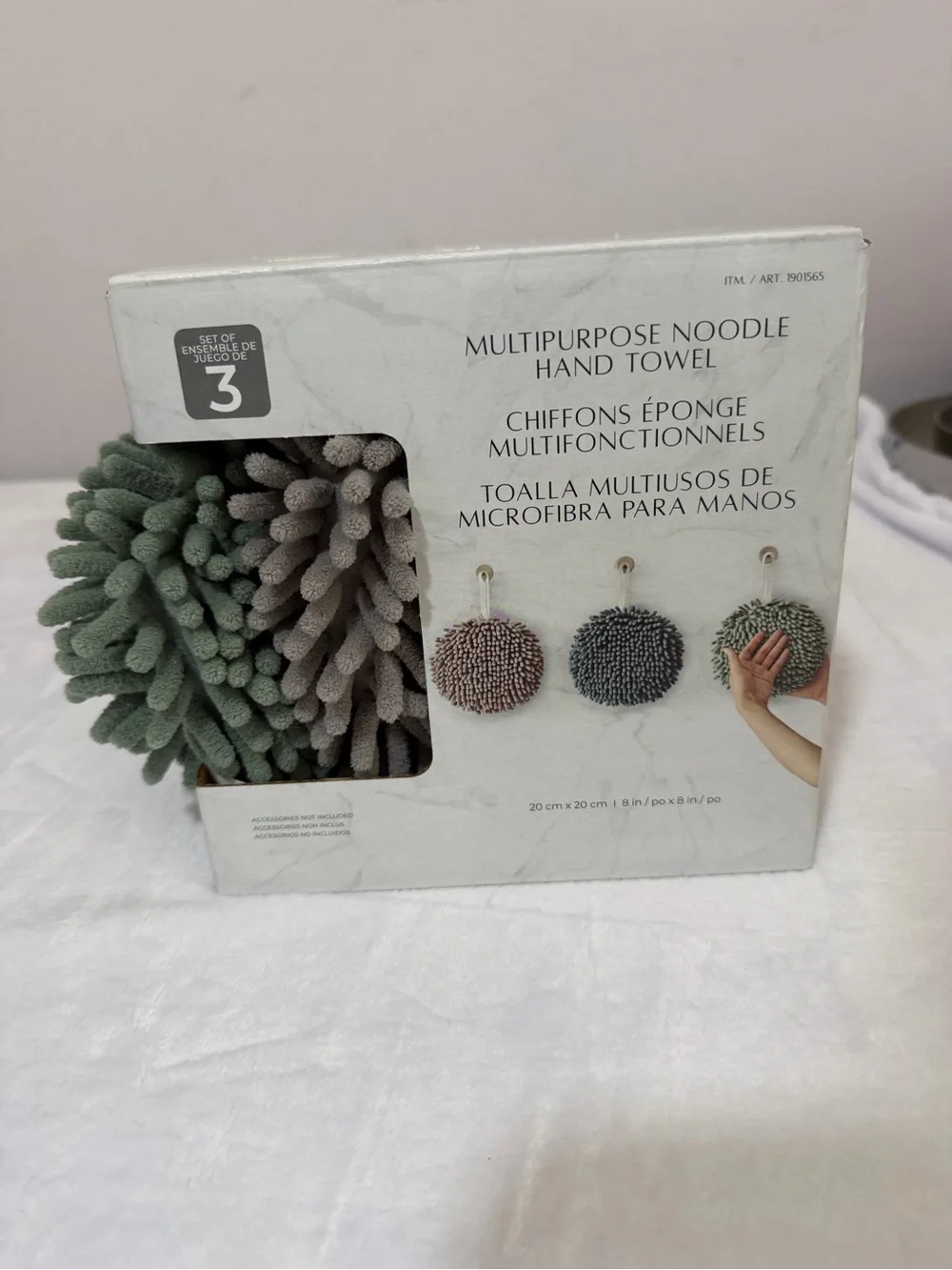 Multipurpose Noodle Hand Towel - Green (3-Pack)